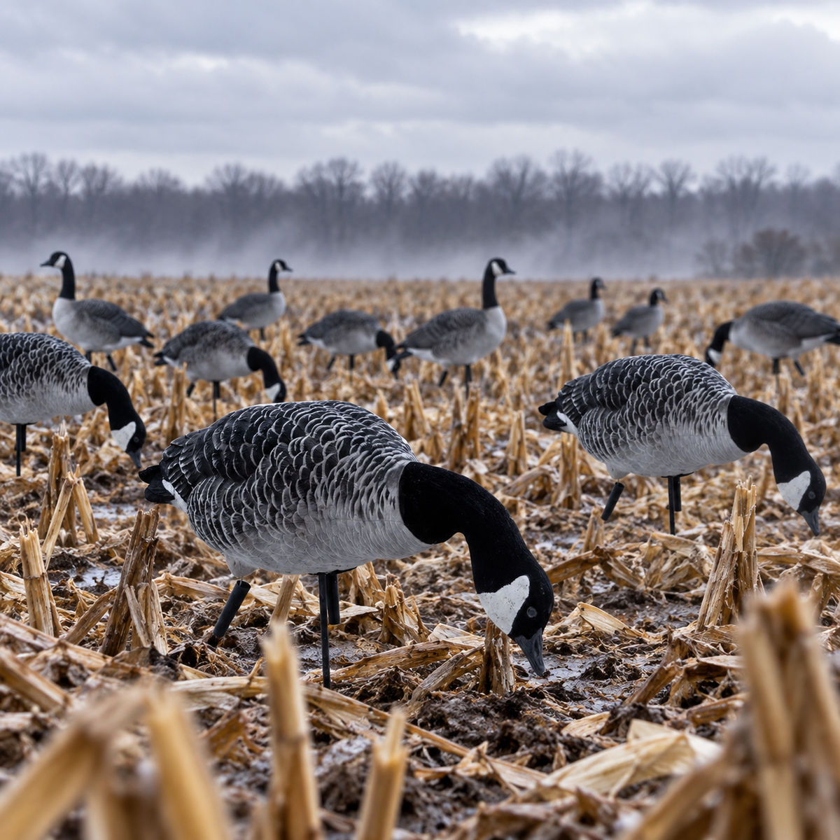 Avian-X AXF Lesser Canada Goose Decoys – Outfitter Pack, 12 Decoys
