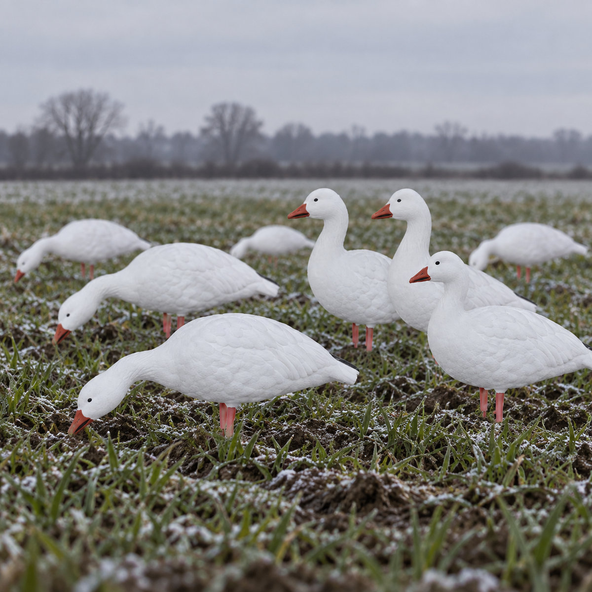 Avian-X AXP Full Body Snow Goose Decoys – 10 Pack