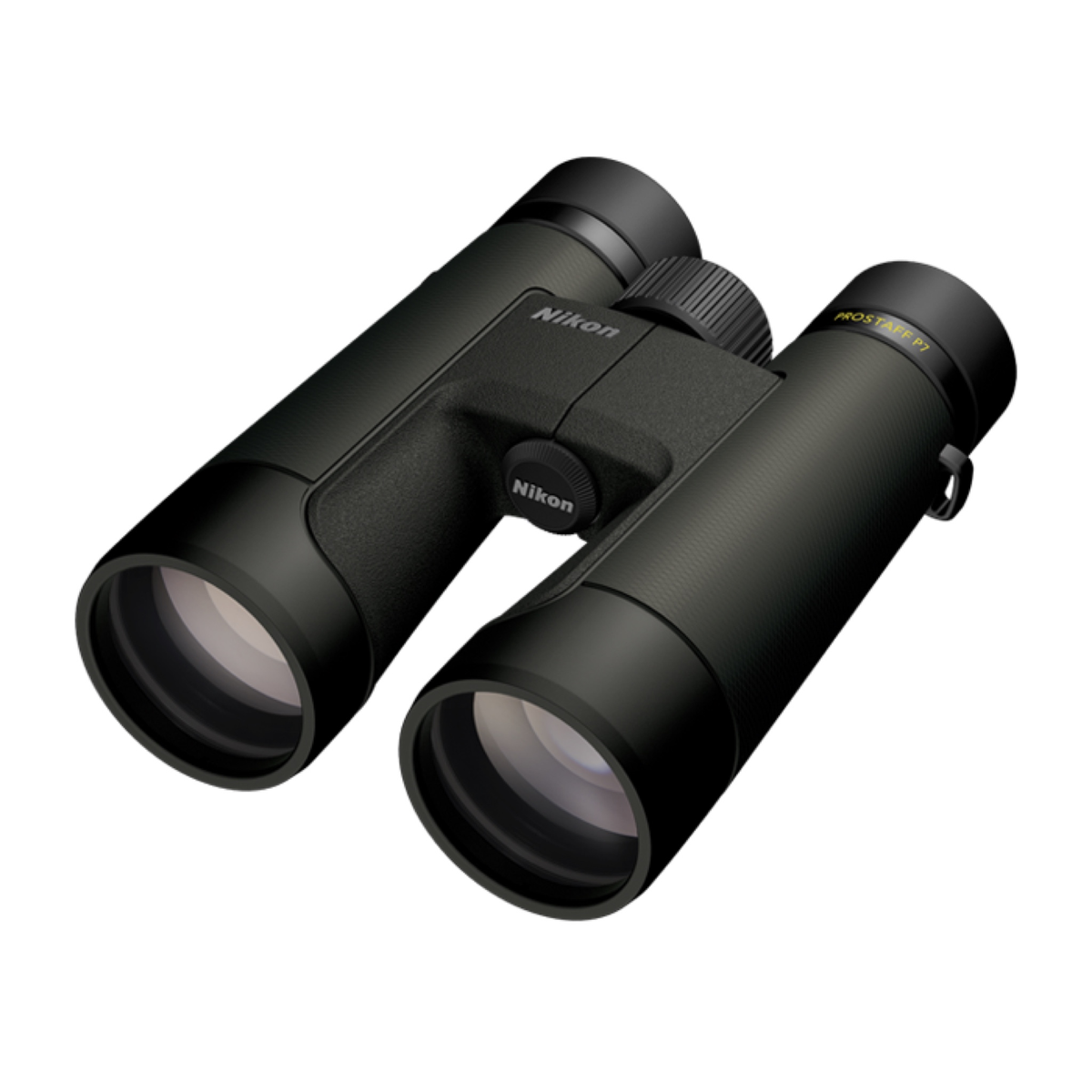 Nikon Prostaff P7 10x50 binoculars, black, front angle