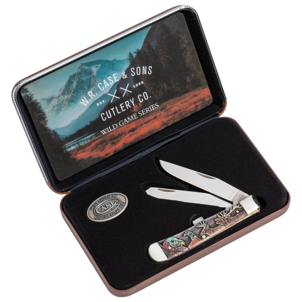 Case Wild Game Series trapper collector gift set in tin