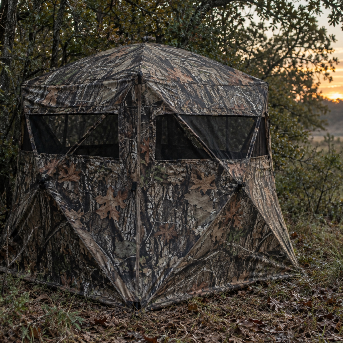 Ameristep Care Taker Wide Bottom Ground Blind – Mossy Oak Country DNA XL