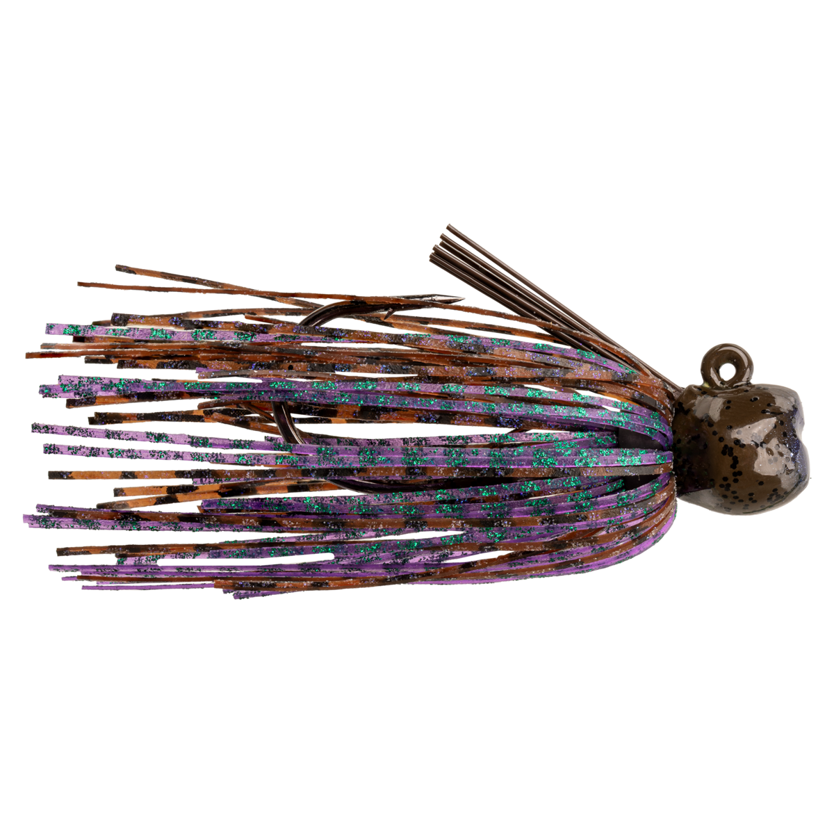 Strike King Bitsy Football Jig 3/8 oz, Peanut Butter Craw