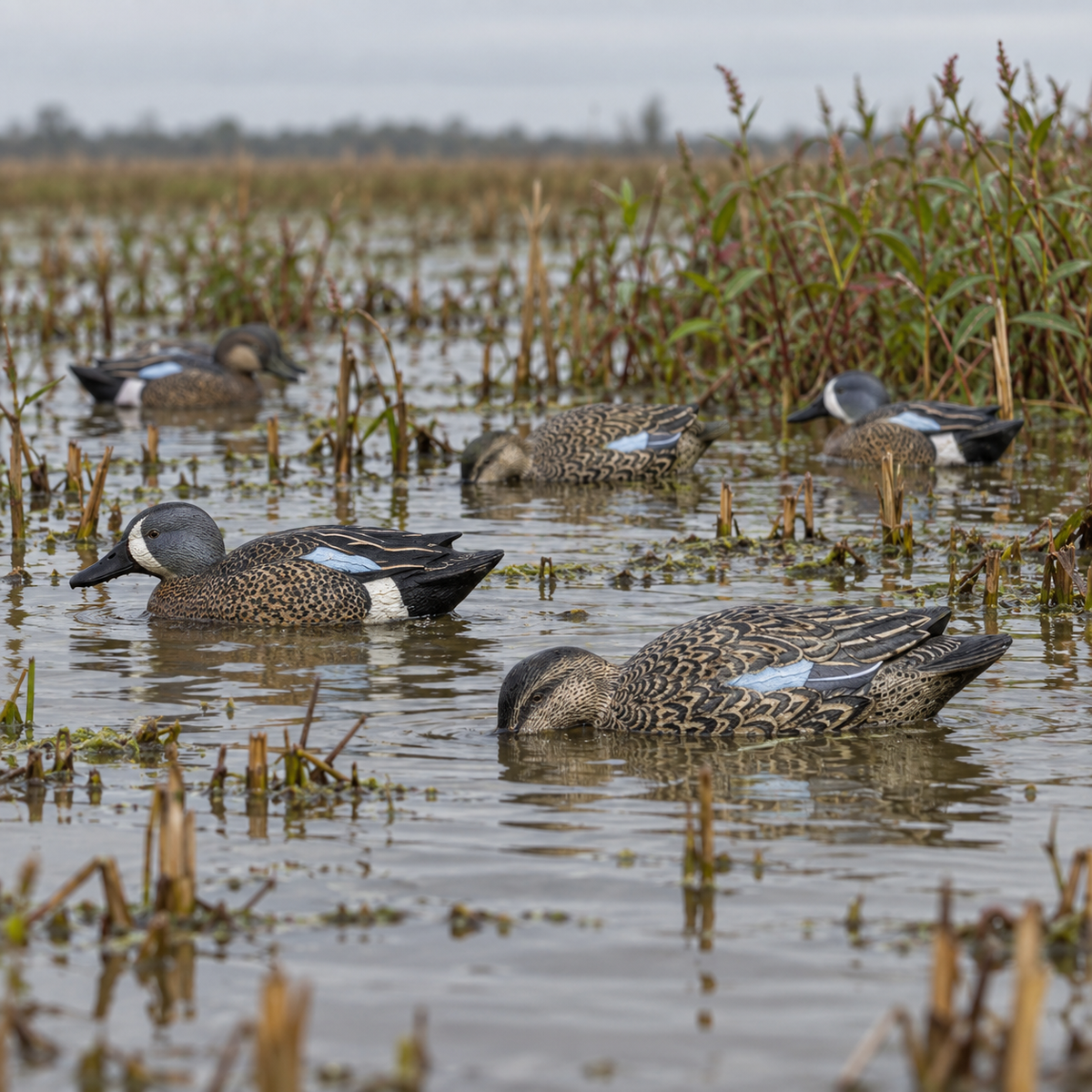 Avian-X TopFlight Blue-Winged Teal Decoys – 6 Pack