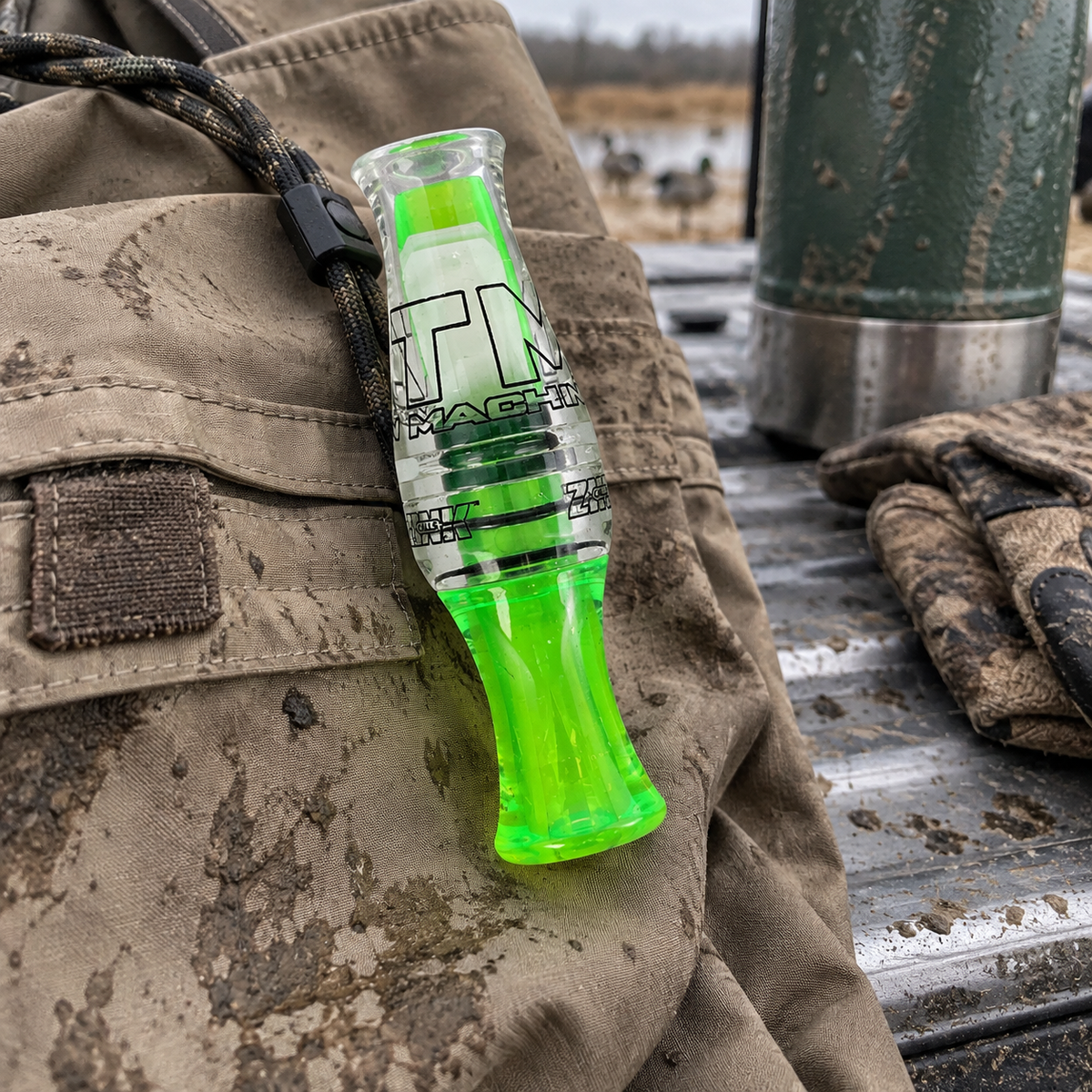 Zink ATM Green Machine Polycarb Duck Call – Lemon Drop
