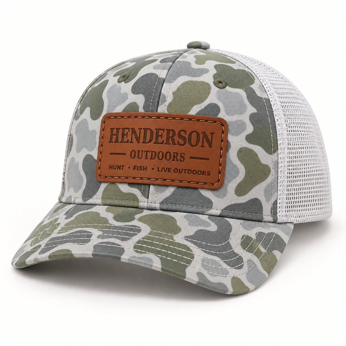 Henderson Outdoors Leather Patch Hat
