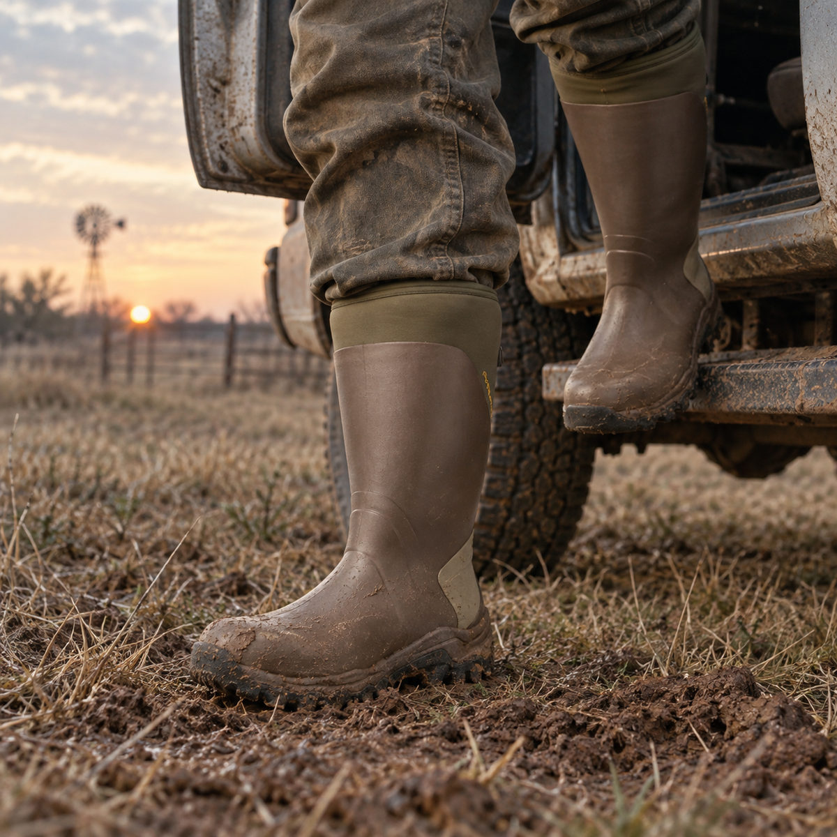 Muddy MTX 17" Non-Insulated Rubber Boot – Clay