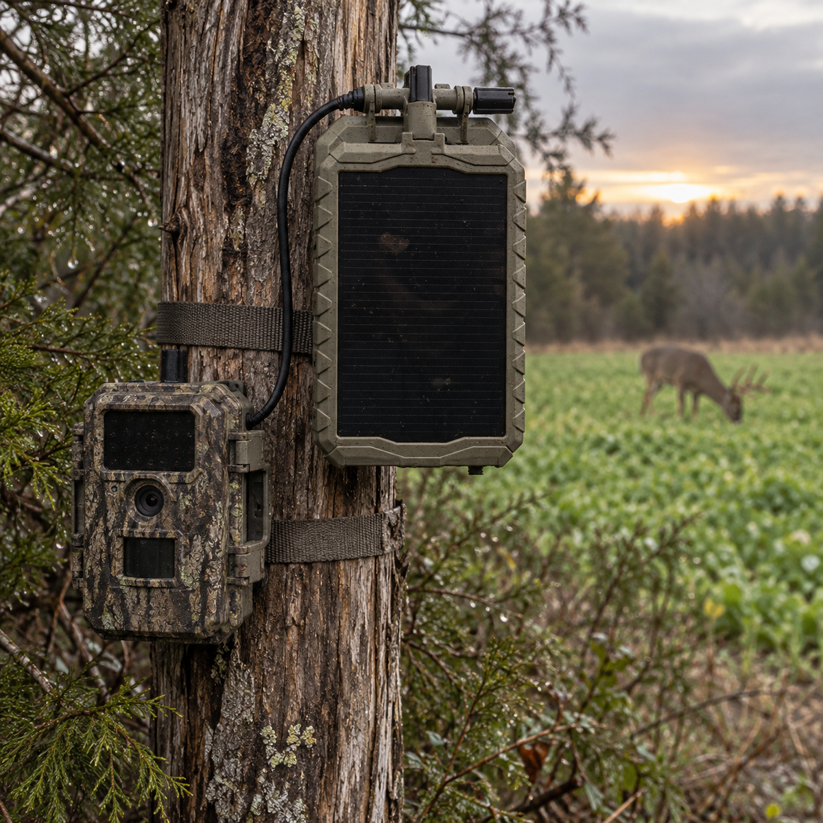 Muddy Solar Power Panel