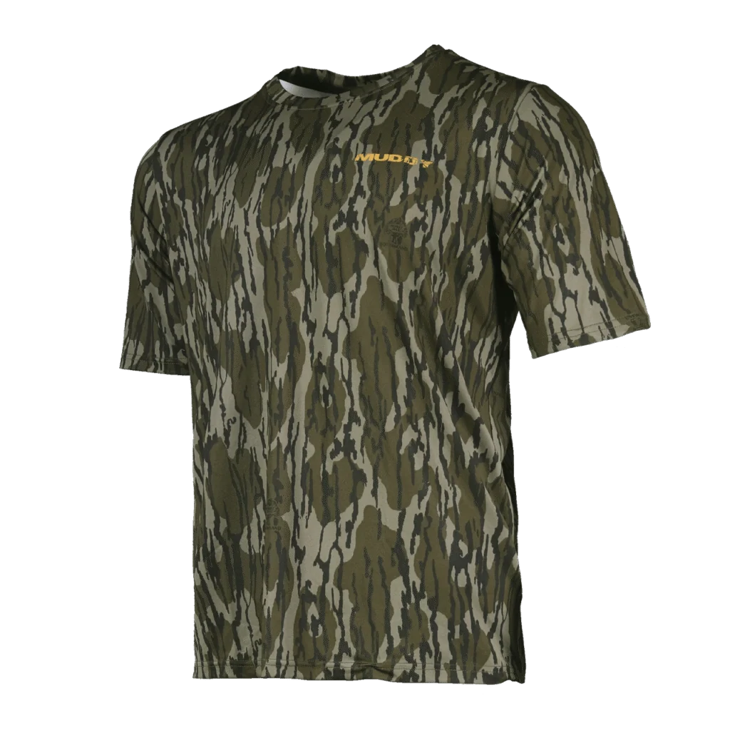 Muddy TRX Performance Lightweight Short Sleeve Crew — Mossy Oak Bottomland