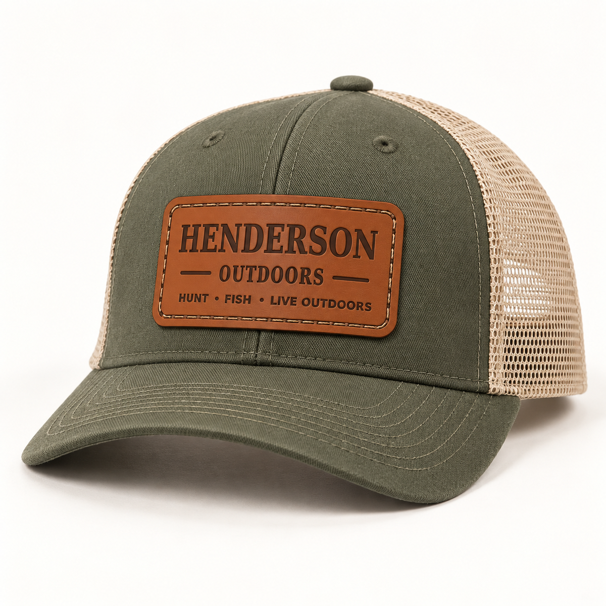 Henderson Outdoors Leather Patch Hat