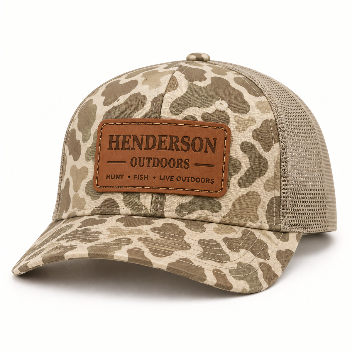 Henderson Outdoors Leather Patch Hat