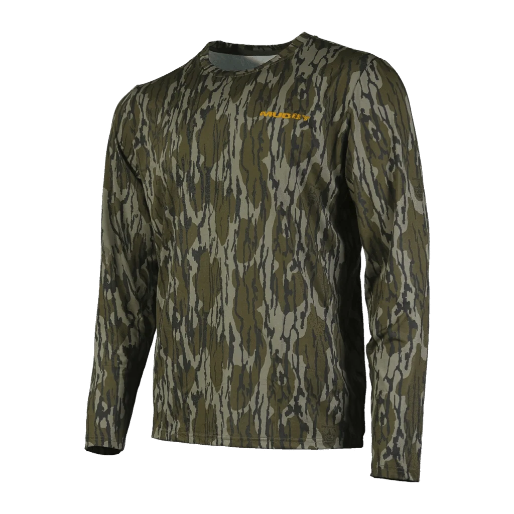 Muddy TRX Performance Lightweight Long Sleeve Crew — Mossy Oak Bottomland