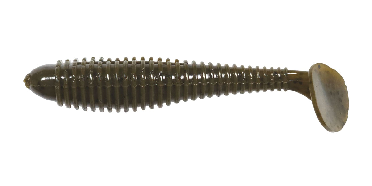 Big Bite Baits Scentsation Pro Swimmer 3.8" – 6 Pack — Green Pumpkin