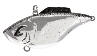 Bill Lewis Hammer Trap – 3/8 oz — Chrome Black Splatter Back
