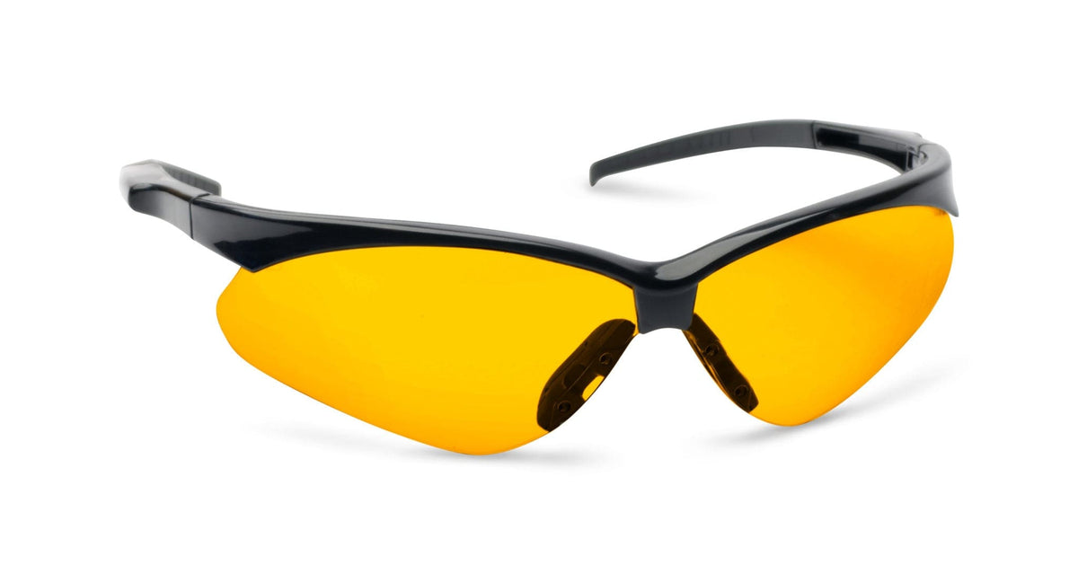 Walker’s Crosshair safety glasses — amber lenses