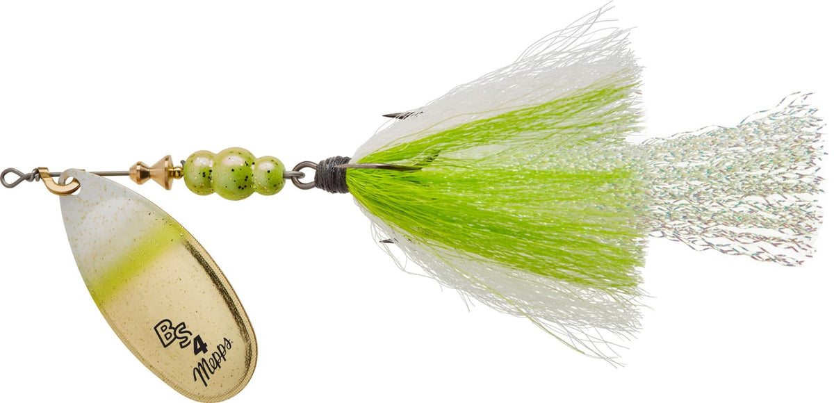 Mepps Bronze Slammer gold blade Chartreuse Shad 1/3 oz
