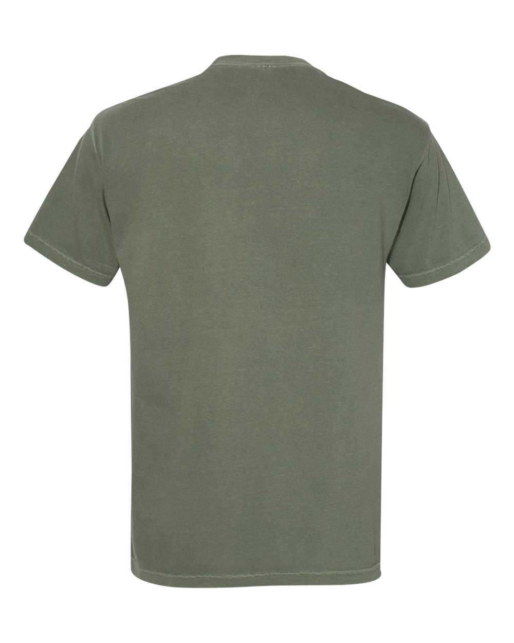 Comfort Colors tee in Moss, back