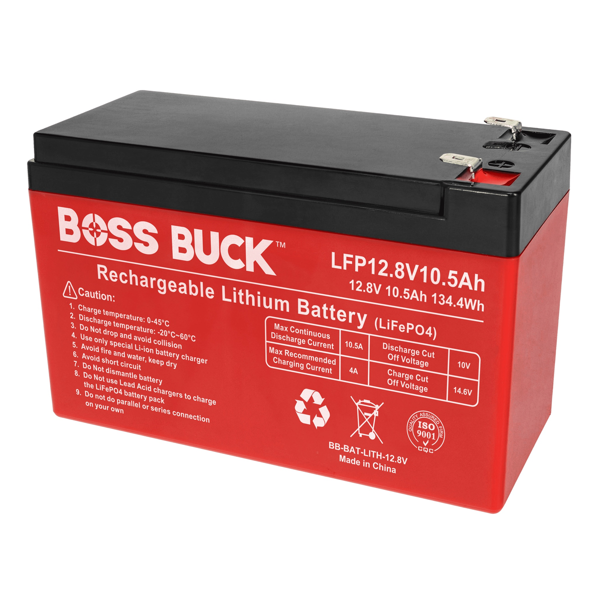Boss Buck 12V 10.5Ah Lithium Feeder Battery