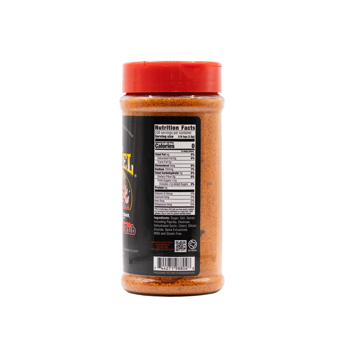 Meat Church The Gospel nutrition and ingredients