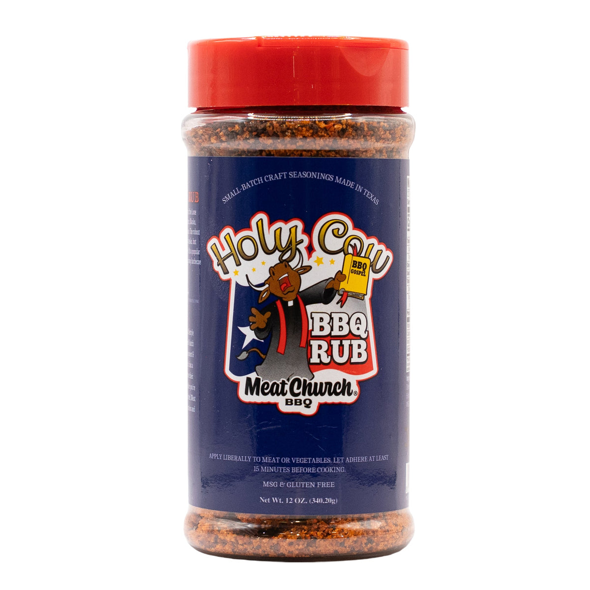 Meat Church Holy Cow BBQ rub shaker