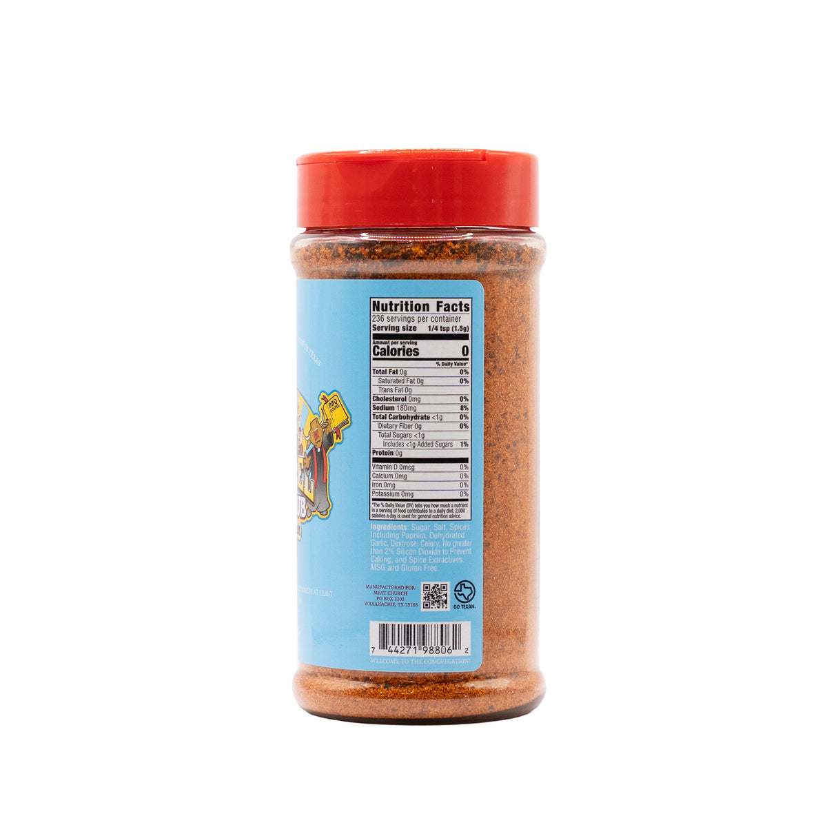 Meat Church Holy Gospel nutrition and ingredients