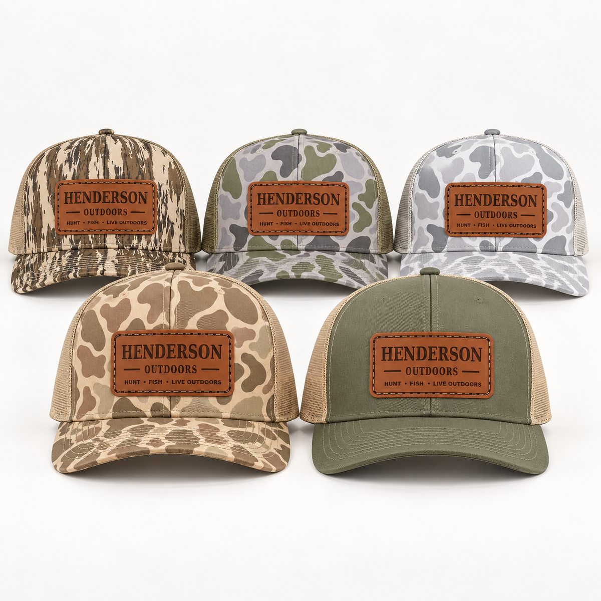 Henderson Outdoors Leather Patch Hat