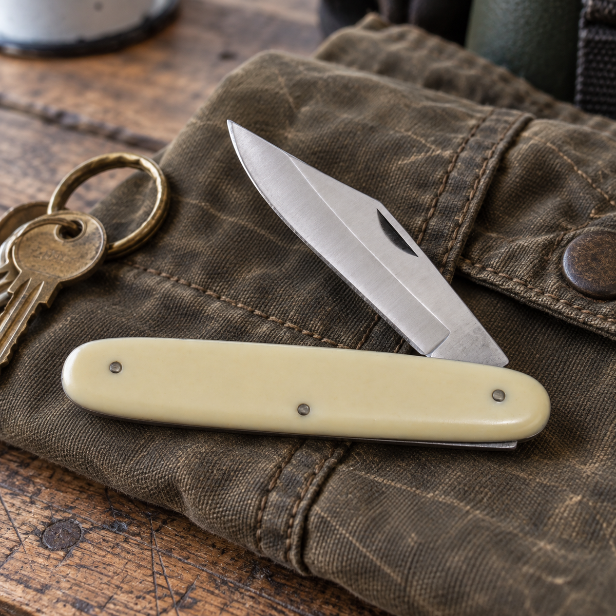 Frost Cutlery Ivory Handle Novelty Single Blade