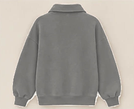 Henderson Outdoors grey half zip, back